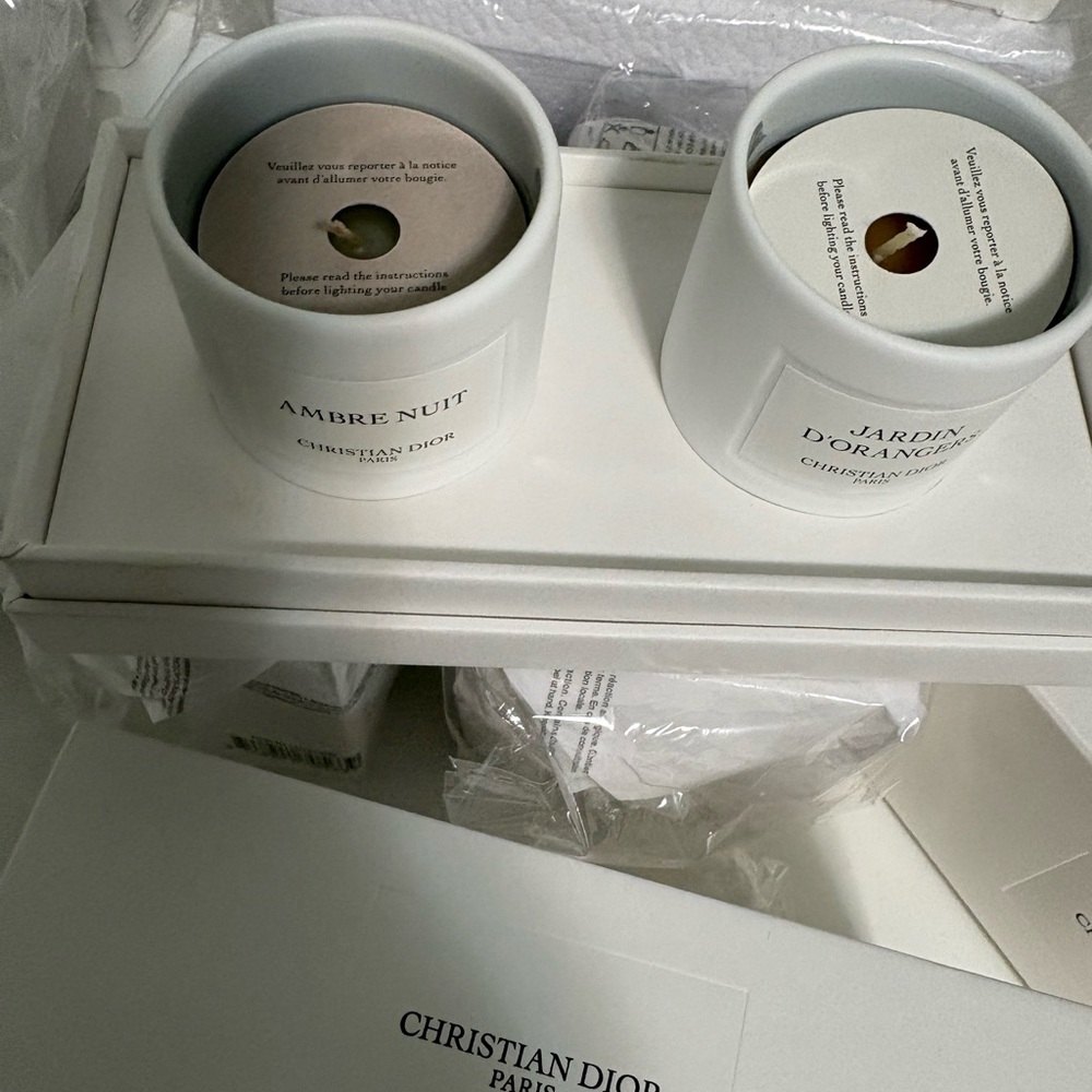 Christian Dior Ambre Nuit and Jardin d'Orangers Candles - Picture 5 of 7